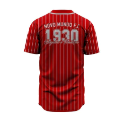 Jersey vermelha listrada – Novo Mundo FC | Edição Especial na internet