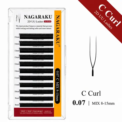 Pestañas Nagaraku 2D UU Lashes