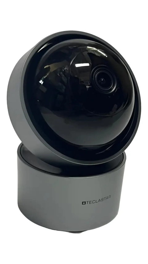 Cámara WiFi Interior 3MP Gris Teclastar | Seguridad Inteligente HD