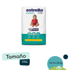 Pañales Estrella Comfort Baby SuperPack M, G, XG, XXG, Junior - Crecere