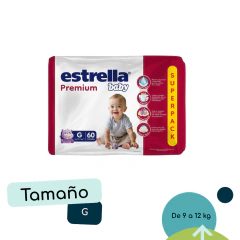 Pañales Estrella Premium Superpack G, XG, XXG, Junior - comprar online