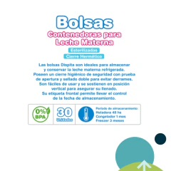 Bolsas contenedoras de leche materna x 30 unidades | Dispita en internet