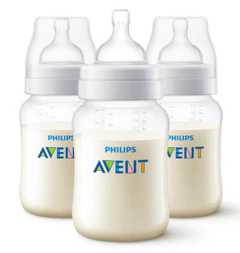 Kit Mamadeira Anticólica com 3, 260ML Philips - SCY103/03