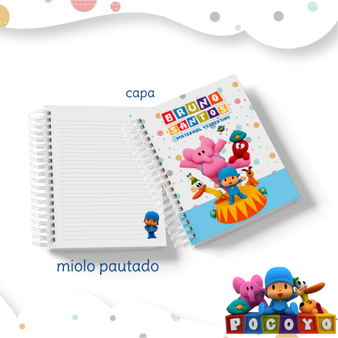 Caderno Universitário Personalizado - Pocoyo - comprar online