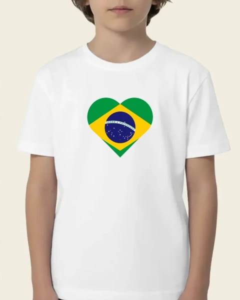 Camiseta Coração Meninos
