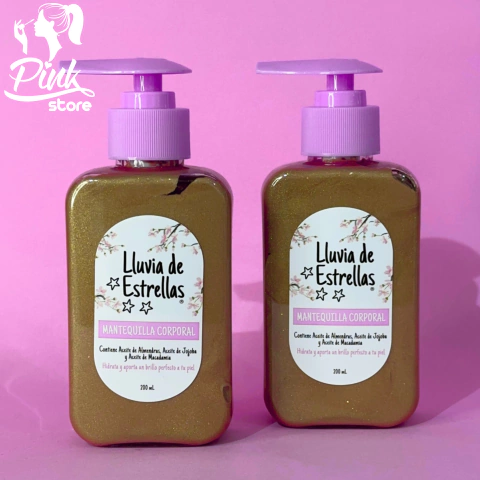 MANTEQUILLA CORPORAL DORADA - LLUVIA DE ESTRELLAS