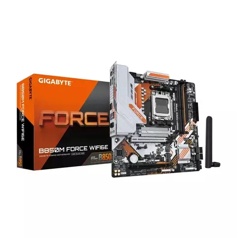 PLACA MÃE GIGABYTE B850M FORCE WF6E, AMD AM5, MATX, WF/BLT, DDR5 - B850M FORCE WF6E - comprar online