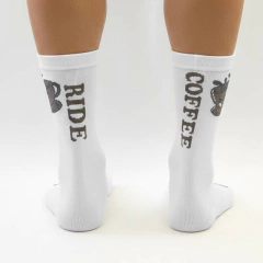 Meia Marcio May Cafezinho Branca - Fit Bike Brasil
