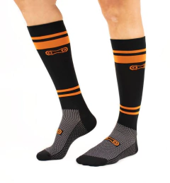 Meia Marcio May Extra Grande Orange High School - comprar online