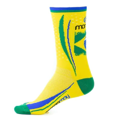 Meia Marcio May Bandeira Brasil - Fit Bike Brasil
