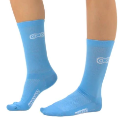 Meia Marcio May Azul Claro