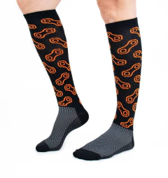 Meia Marcio May Extra Grande Maxi Orange Elo