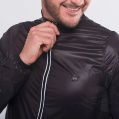 Jaqueta Corta Vento Pro Preto - Fit Bike Brasil