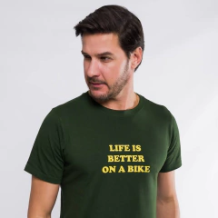 Camiseta Casual Life is Better on a Bike - loja online