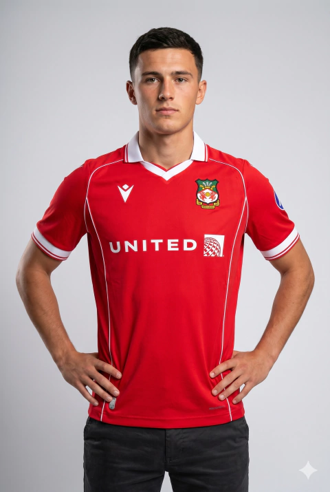 Camisa Wrexham Vermelha 2025/26 Home I Masculina