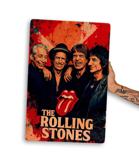 Quadro Colorfull Rolling Stones