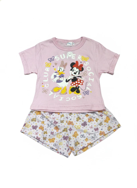 Pijama infantil manga corta con estampado MINNIE y DAISY