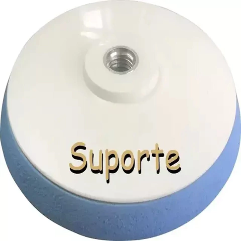 Suporte Eva 5 Polegadas Com Velcro Para Politriz + Adaptador