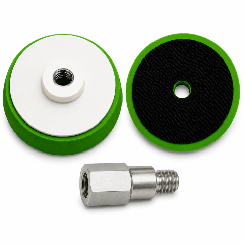Suporte Eva 5 Polegadas Com Velcro Para Politriz + Adaptador