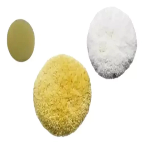 KIT BOINAS DE LÃ FU BRANCA E AMARELA C/ VELCRO 7