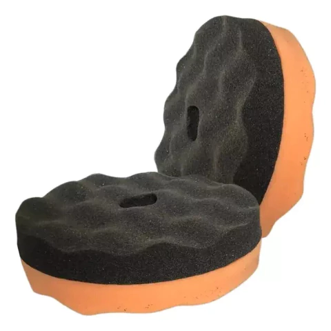 BOINA ESPUMA ONDULADA DUPLA FACE MISTA CORTE E LUSTRO 6"