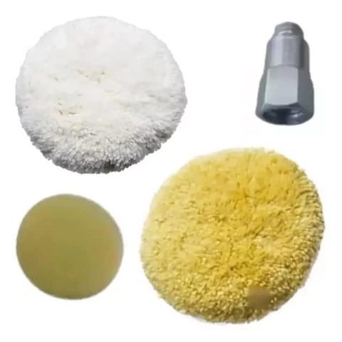 Kit De Polimento 2 Boinas De La 6 Polegadas Agressiva Macia