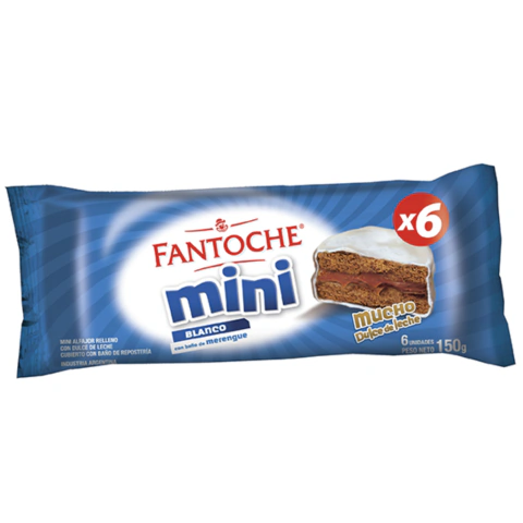 ALFAJOR FANTOCHE MINI BLANCO 6U - comprar online