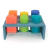 Juego Didáctico Sensorial Sassy Press N Pop Banco Interactivo Bebé 6 Piezas Azul Claro