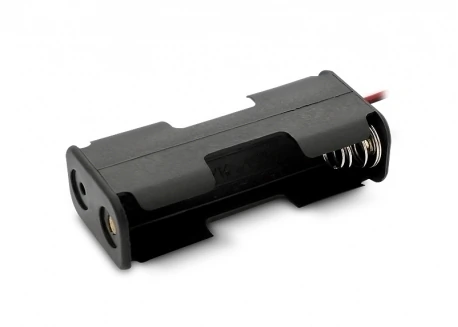 Portapila 2 X AA con cable