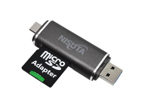 Lectograbador de tarjetas de memoria multifunción con conector USB C, USB 2,0 y micro USB - comprar online