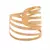 Conjunto 4 Aneis P/Guardanapo de Aco Curves Dourado 4cm na internet