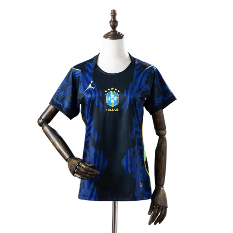 Camisa Seleção Brasileira II 26/27 - Torcedor Jordan Feminina - Azul e preta