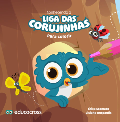 Livro Liga das Corujinhas para colorir