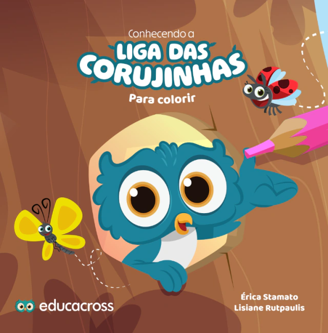 Livro Liga das Corujinhas para colorir