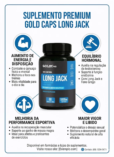 LONG JACK (TURKESTERONE+FENO GREGO) 60CAPS 500MG GOLD