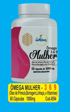 OMEGA 3 MULHER 60CPS 1000MG NATTUBRAS