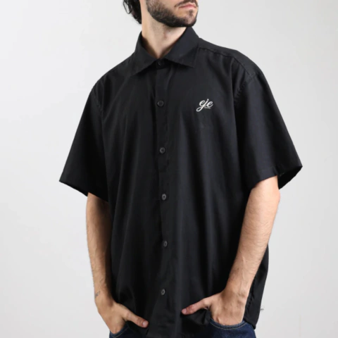 Camisa manga corta EJE Algodón Negro