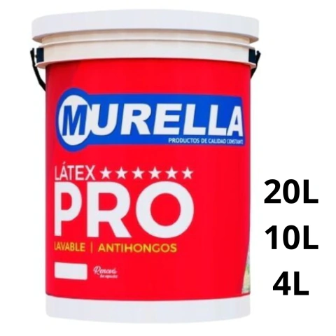 Pintura Látex Pro Exterior Murella color blanco