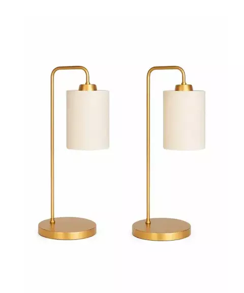 Abajur Luminária Évora Dourada | Design Retrô Sofisticado