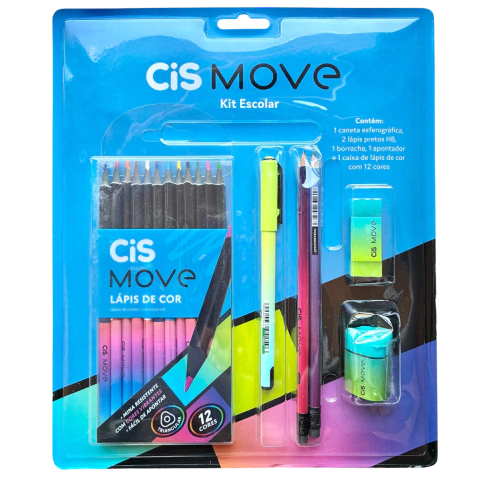 Kit Escolar CIS Move com 5 itens essenciais