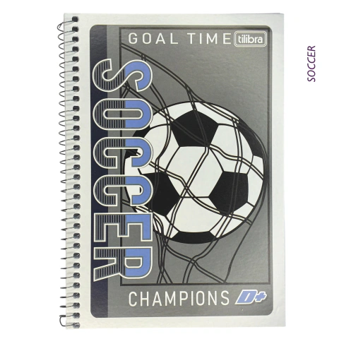 Caderno Escolar 1/4 TILIBRA D+ Capa Flexível Acartonada - 48fl - ClaraBee Papelaria