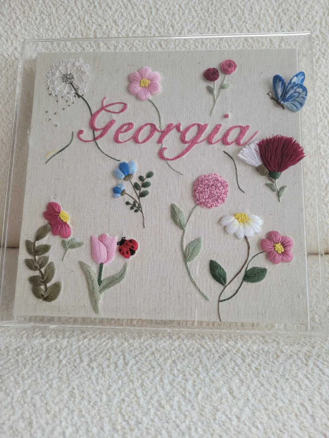 Quadros bordados personalizados