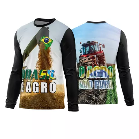 Camisa Agro Modelos com Proteção UV50+ Dryfit Personalizadas com sua logo ou nome Lançamento 2026
