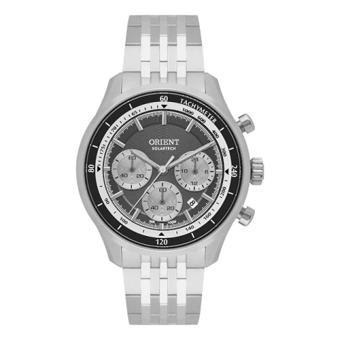 Relógio Orient Solartech Casual Preto — Ref: MBSSC309-P1SX