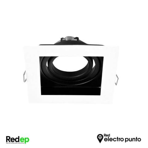 ARTEFACTO MACROLED EMBUTIR X1 DICRO MARCO BLANCO