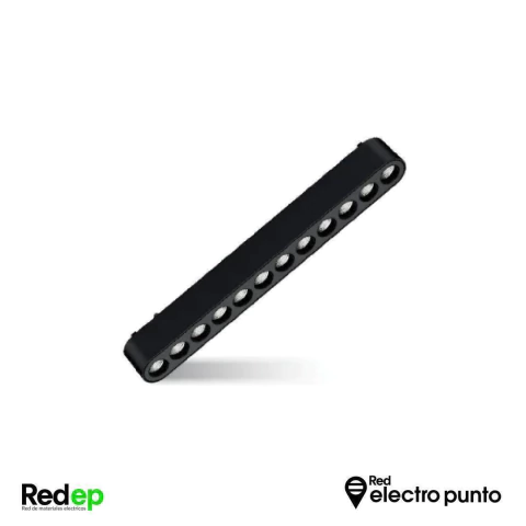 CABEZAL DIFUSO NEGRO PARA RIEL MAGNETICO SKYLINE 222MM MACROLED, DC48V, 12W, 2700K, 90°, RA>90 - comprar online