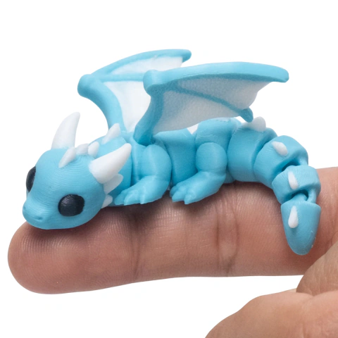 Mini Dragão Articulado - Fidget Toy Colecionável