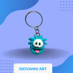 CHAVEIRO PUFFLE CLUB PENGUIN BISCUIT - loja online