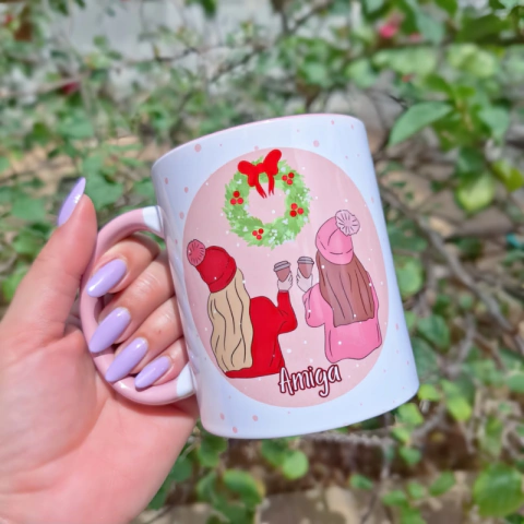 Caneca Amiga, de todas as flores você é aquela que resistiu comigo, em todas as estações