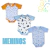 Kit com 3 body Estampado Diversos 100% Algodão na internet